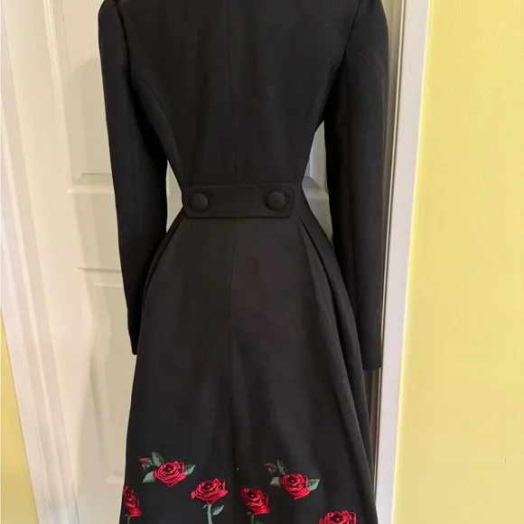 BNWT HELL BUNNY ROSA ROSSA COAT *GORGEOUS* - Picture 4 of 8